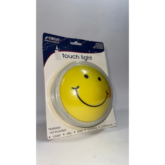 Smiley Face Touch Light Y2K Retro Battery Operated New in Box eCircuit - Picture 3 of 4
